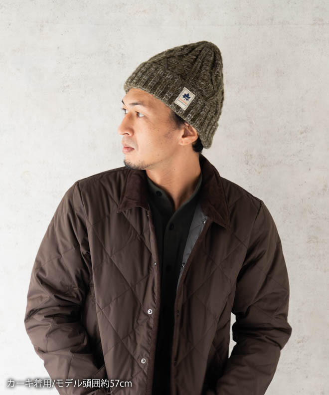 LOGOS ロゴス ミックスケーブルワッチ ニット帽 柔らかい 無地 メンズ レディース 防寒 秋 冬 おしゃれ 可愛い アウトドア キャンプ