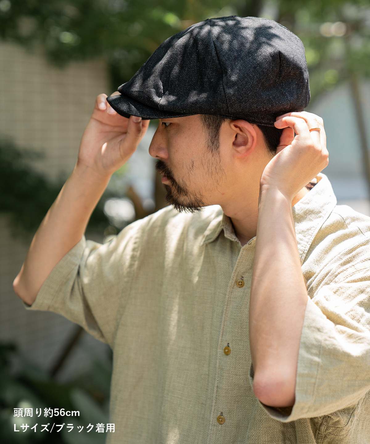 Ruben RUBEN / ルーベン / DENIM BIG CASKET / 帽子 キャスケット