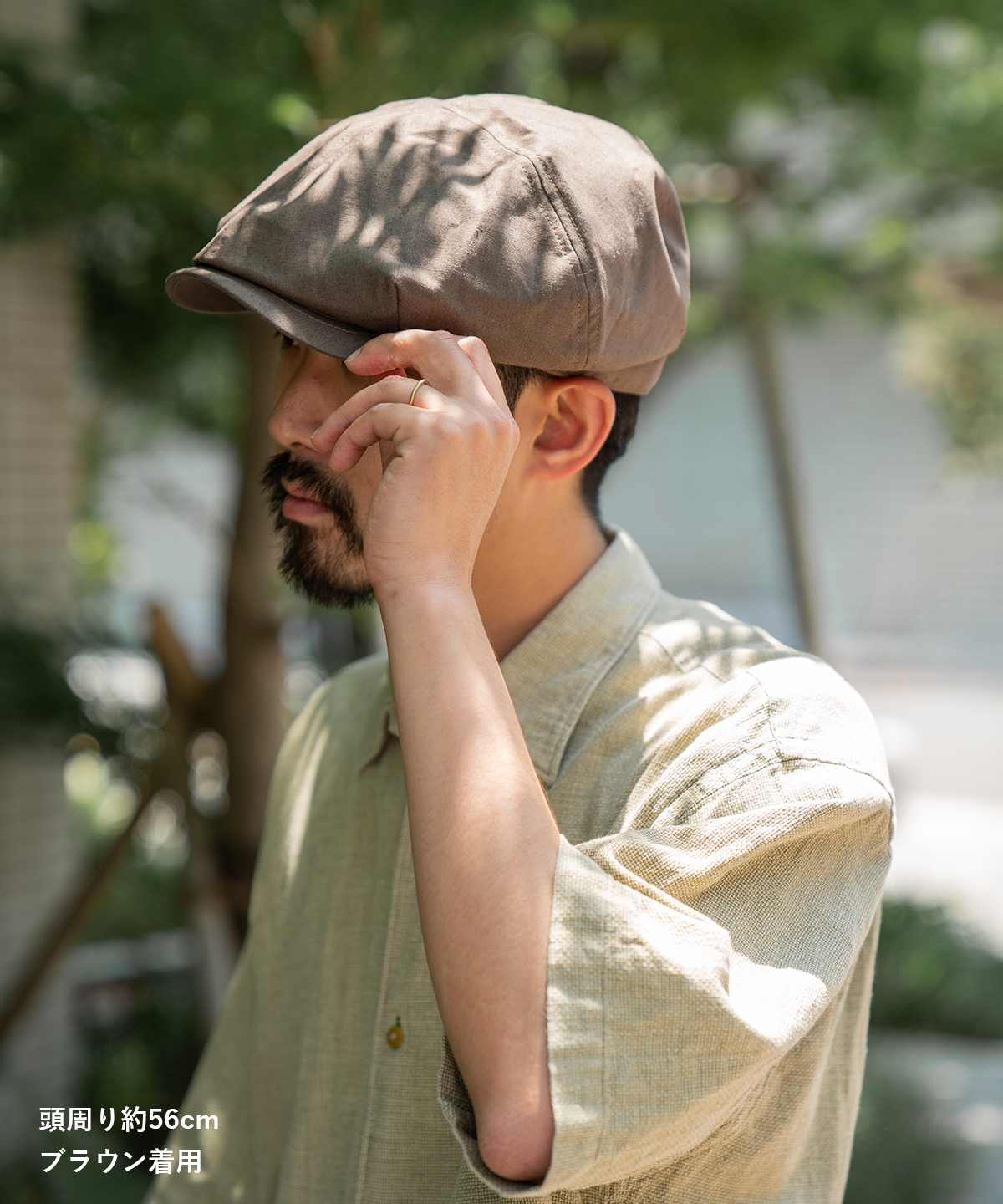Ruben RUBEN / ルーベン / COTTON LINEN BIG CASKET / 帽子
