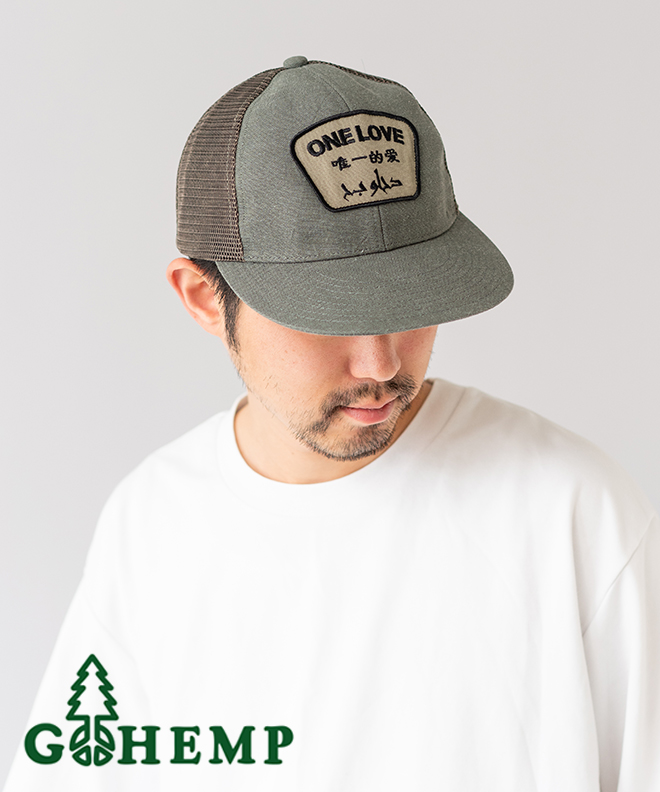 GOHEMP（ゴーヘンプ） ONE LOVE MESH CAP 帽子 キャップ メッシュ