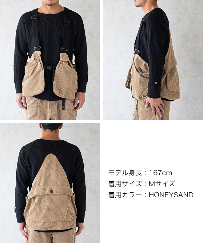 GOHEMP ゴーヘンプ TRAVEL CARGO VEST ベスト メンズ レディース キャンプ 大容量