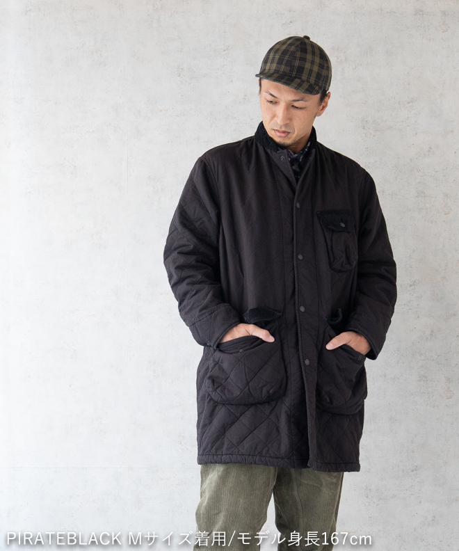 GOHEMP ゴーヘンプ QUILT NO COLLAR COAT キルティングジャケット 