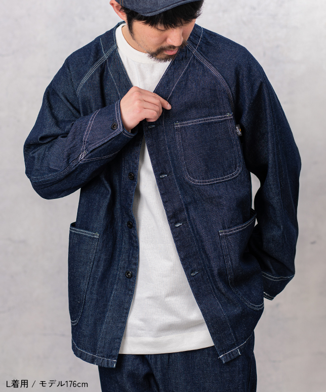 GOHEMP（ゴーヘンプ） NO COLLAR COVER ALL onewash ワンウォッシュ