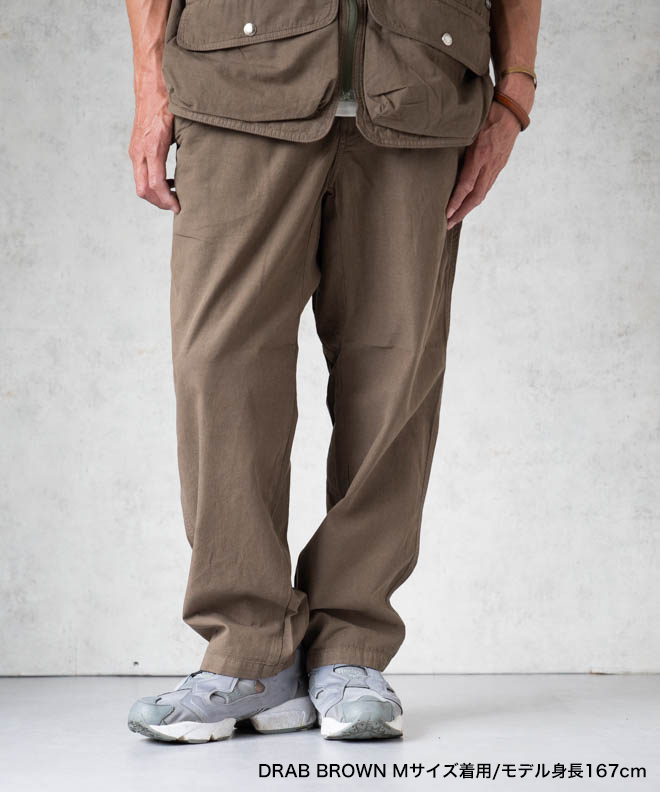 GOHEMP ゴーヘンプ HEMP UTILITY BASIC PANTS ブラック ブラウン