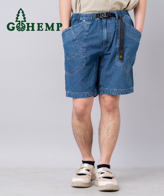 GOHEMP（ゴーヘンプ） TRAVELER EASY SHORTS デニムパンツ ハーフ