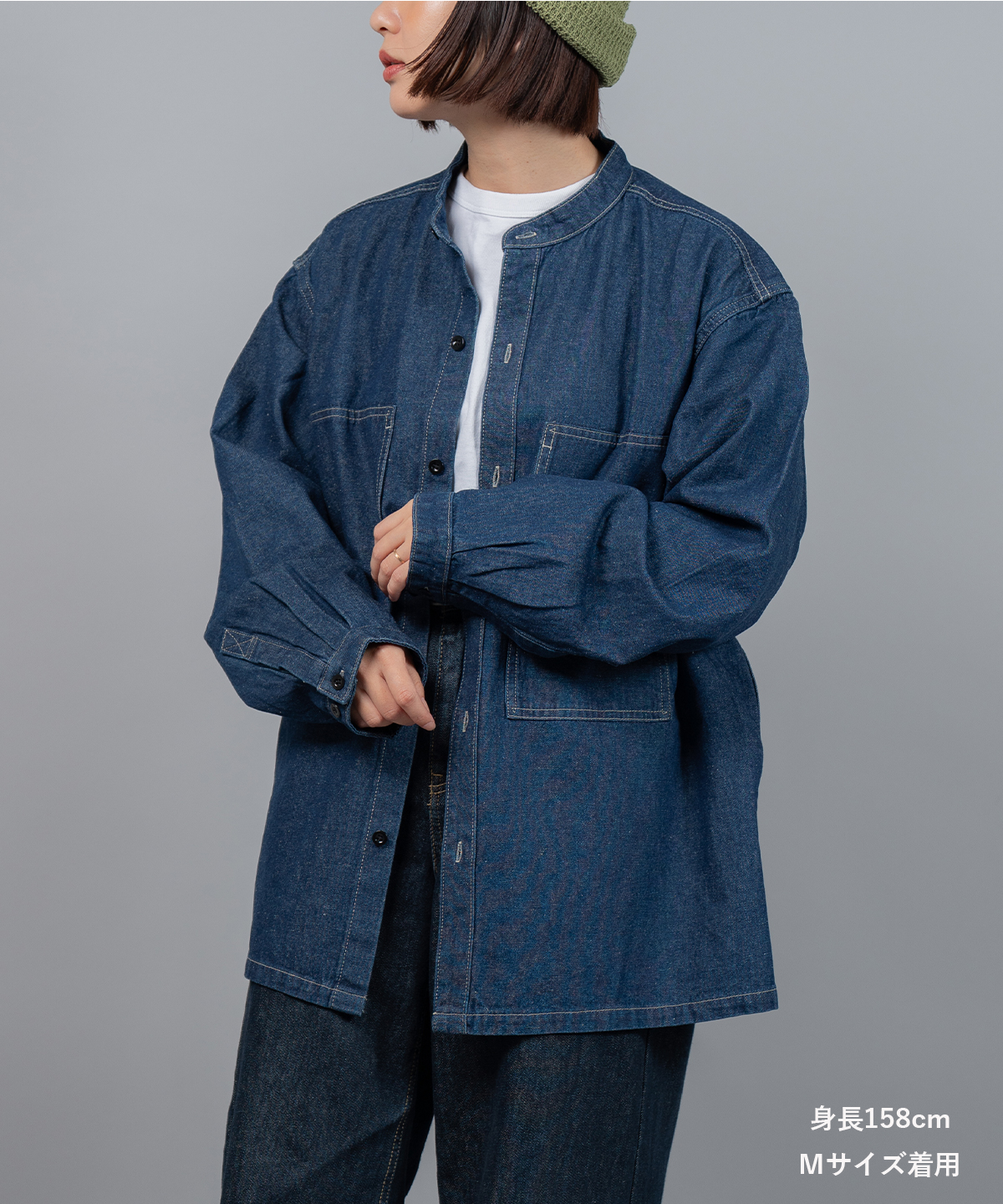 GOHEMP（ゴーヘンプ） WORK'N NO COLLAR SHIRTS メンズ レディース