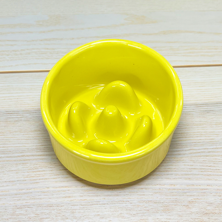 早食い防止 フードボウル 犬 猫 陶器 おしゃれ 日本製 食器 ペット 名入れ 名前&数字 Bamboo カラーフードボウル 全10色 スタンド付きセットもあり 超最速