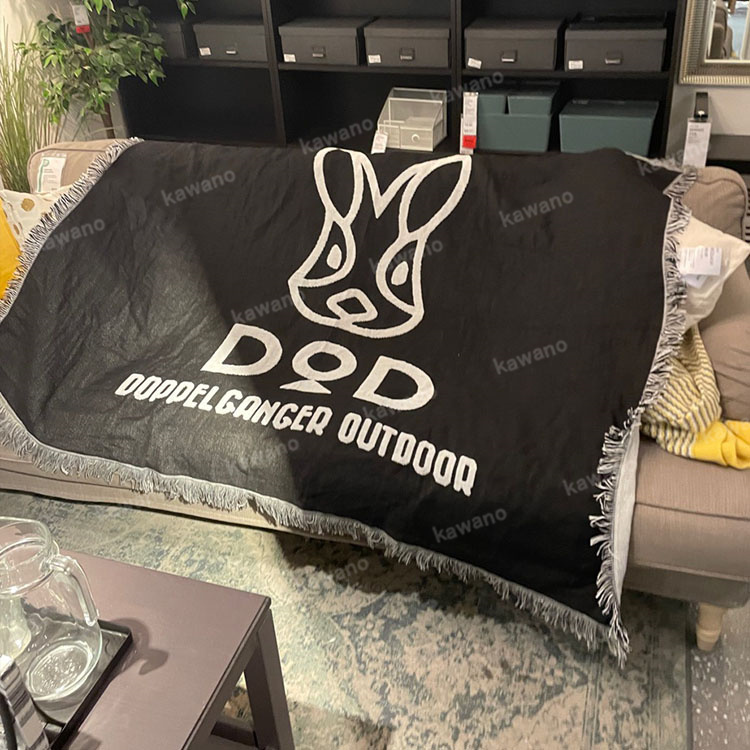 DOD ディーオーディー ブランケット 毛布 営業 camping blanket ブラック ファッション キャンプ DOPPELGANGER  OUTDOOR 送料無料 旅行