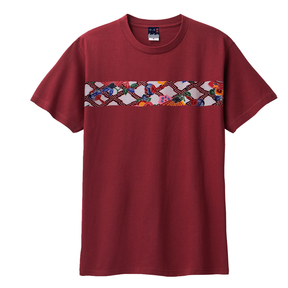 定番商品】波の音〜琉球〜 切替え 切り替え 半袖 Tシャツ クルー