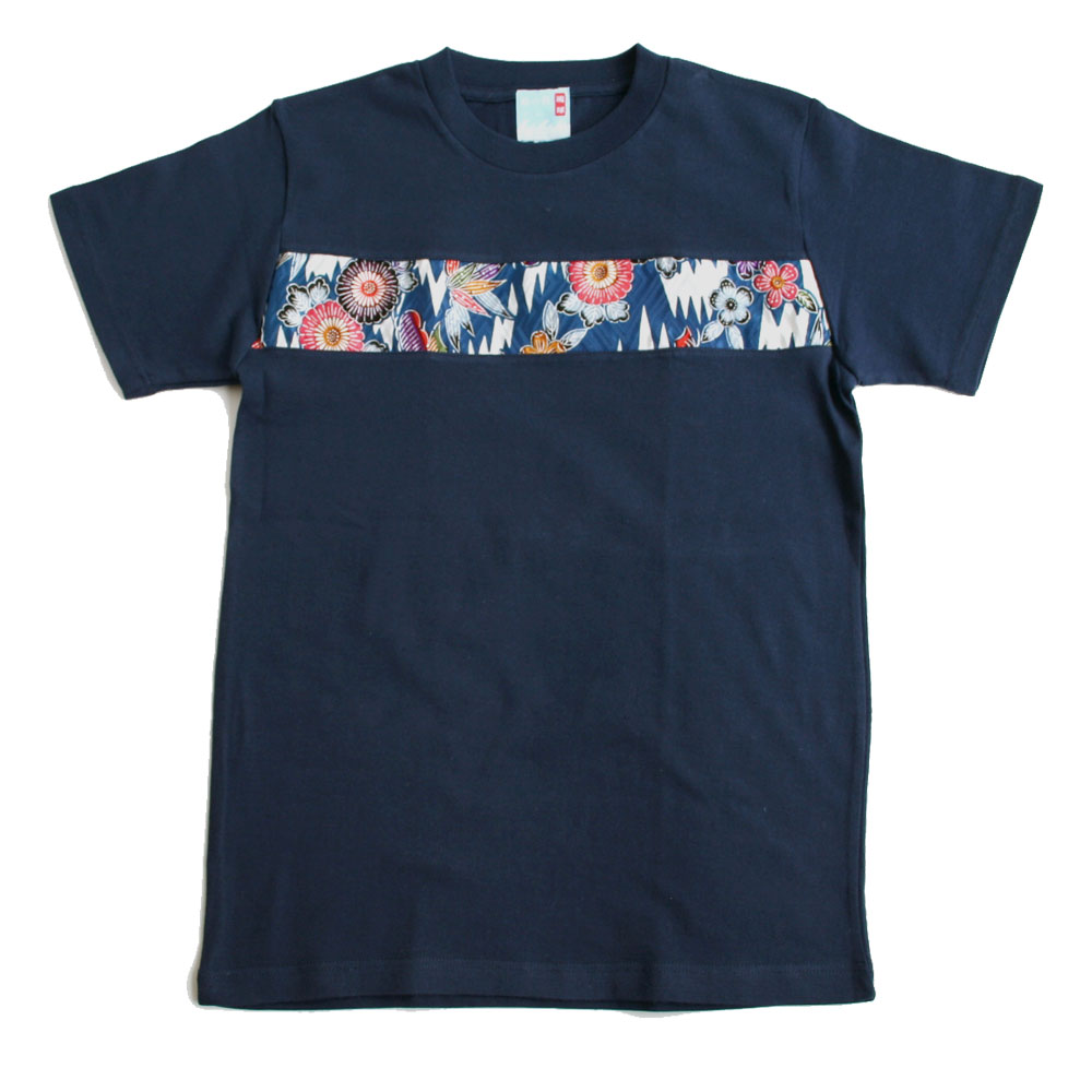 定番商品】波の音〜琉球〜 切替え 切り替え 半袖 Tシャツ クルー