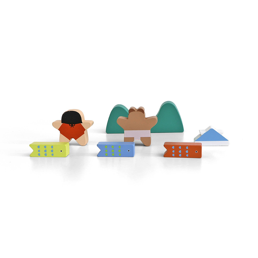 積み木 五月人形 コンパクト おしゃれ モダン かわいい 端午の節句 5月