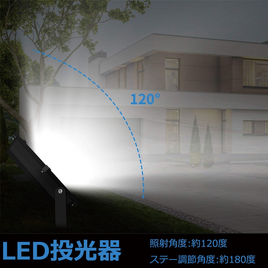 投光器 80W 800W相当 LED投光器 最新薄型 LEDワークライト ハイ