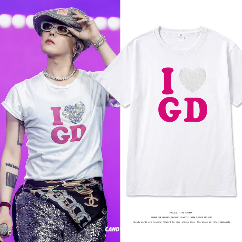 G-DRAGON ジヨン 公式 半袖 Tシャツ ホワイト ピンク 白　L 新品 b0f65dxjgd_desc_6.jpg