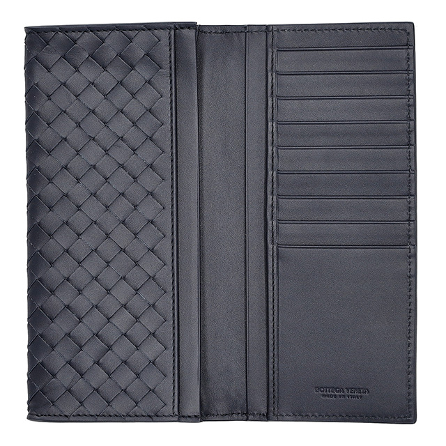 ボッテガヴェネタ 長財布 ネイビー BOTTEGA VENETA ボッテガ・ヴェネタ 長財布 メンズ ブランド