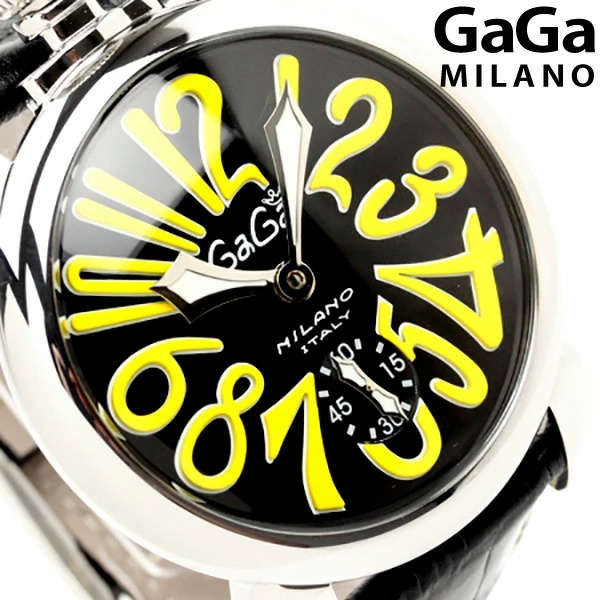 ガガミラノ 腕時計 ブランド 手巻き 48MM 5010.12 レザー マヌアーレ