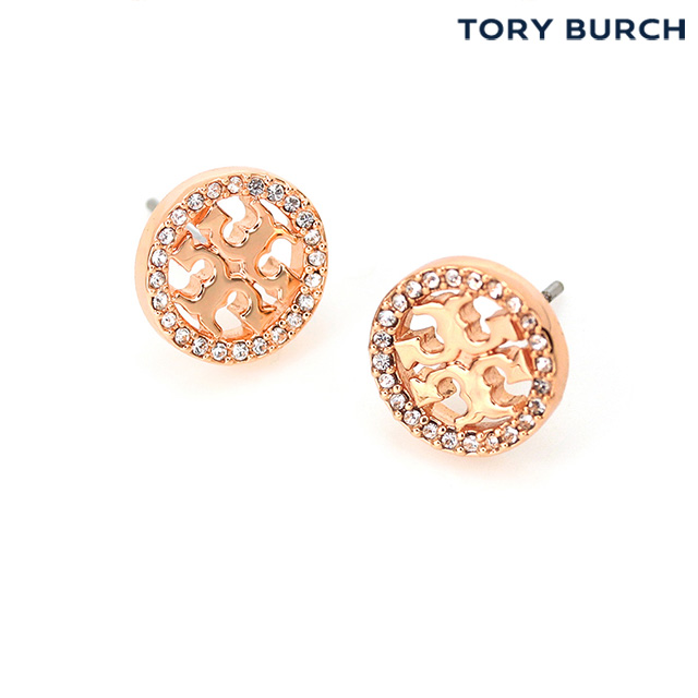 5日は+10倍で最大P11倍 トリーバーチ ピアス TORY BURCH ミラー パヴェ