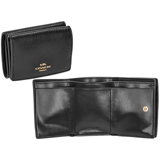 COACH コーチ 三つ折り財布 メンズ レディース ブランド レザー 88666