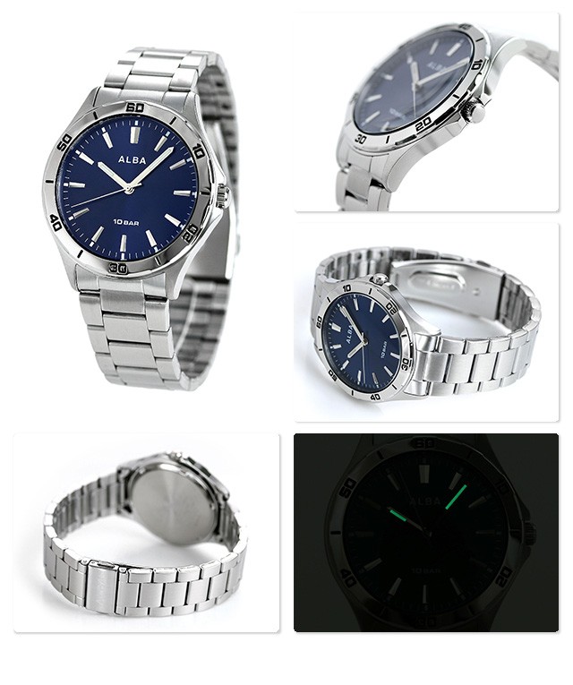 ALBA（SEIKO） セイコー アルバ メンズ 腕時計 ブランド ネイビー 