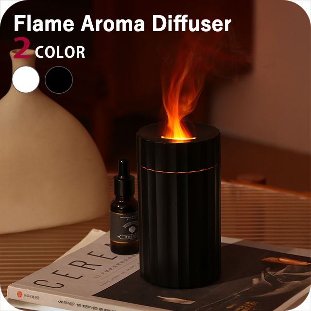 @aroma アロマディフューザー　新品 アロマディフューザー ブランド Flame Aroma Diffuser 7 colors LED