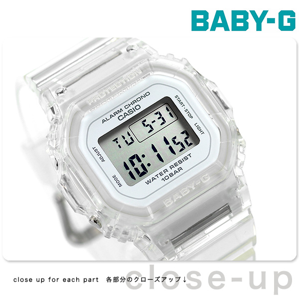 ベビーg ベビージー baby-g クオーツ BGD-565S-7 BGD-565シリーズ レディース 腕時計 カシオ casio ホワイトスケルトン  :BGD-565S-7DR:腕時計のななぷれ!店 通販 