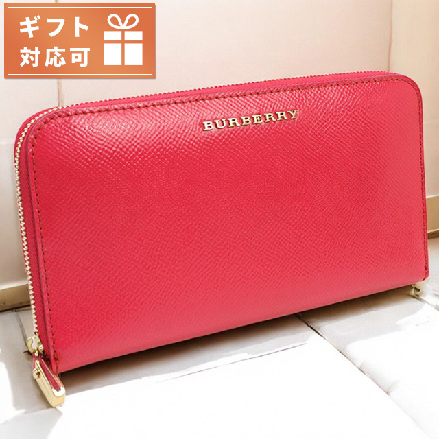 BURBERRY バーバリー 長財布 ラウンドジップ ラメ ピンクゴールド BURBERRY バーバリー 長財布ラウンドファスナー レディース