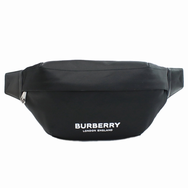 極美品　BURBERRY バーバリー ボディバッグ ブラック ナイロン　レザー BURBERRY（バーバリー） ブランド ボディバッグ メンズ ナイロン