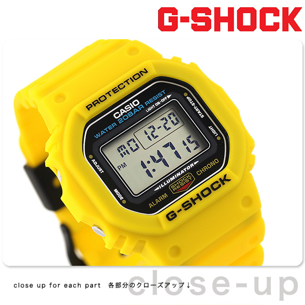 dショッピング |G-SHOCK Gショック 5600 リバイバル クオーツ メンズ 腕時計 DWE-5600R-9DR CASIO カシオ イエロー  | カテゴリ：の販売できる商品 | 腕時計のななぷれ (028DWE-5600R-9DR)|ドコモの通販サイト