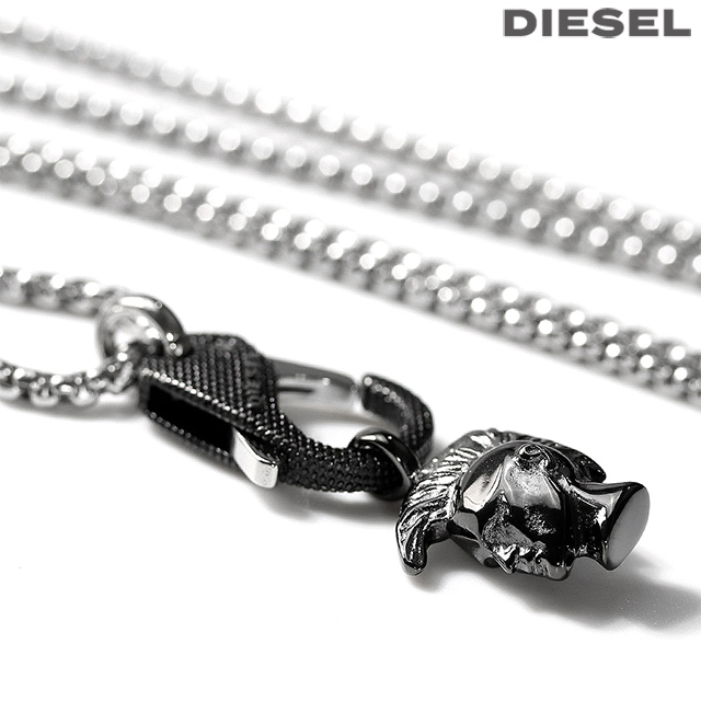 ディーゼル ネックレス DIESEL ペンダント ステンレススチール メンズ