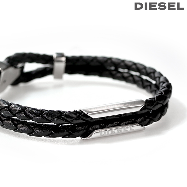 12/24は+10倍 ディーゼル ブレスレット DIESEL レザー ステンレス