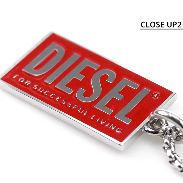 DIESEL レッド アクセサリーセット DIESEL ディーゼル ブランド ネックレス ペンダント メンズ