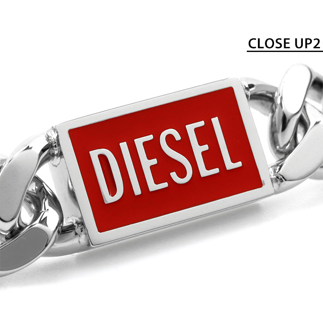 diesel ブレスレット　赤 レッド（赤）系 DIESEL(ディーゼル) ブレスレット(メンズ