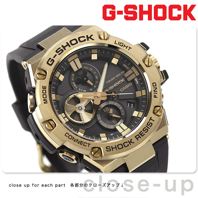 G-SHOCK Gショック ソーラー GST-B100GB-1A9 Gスチール GST-B100シリーズ Bluetooth メンズ 腕時計 カシオ casio アナログ ブラック 黒 - 0
