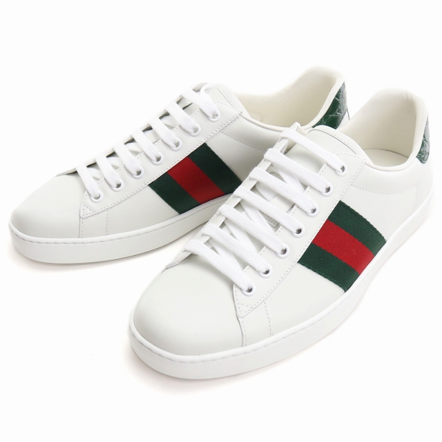 毎日さらに+10倍 グッチ ブランド スニーカー メンズ GUCCI レザー