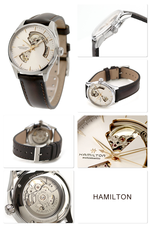 HAMILTON ジャズマスター 自動巻き40mm H32675551 Hamilton Jazzmaster Open Heart Auto 40mm Watch - H32675551