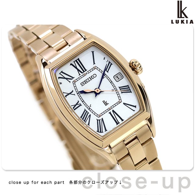 希少　稼動 腕時計　SEIKO セイコー　ゴールド　新品電池　レディース　A86 LUKIA Grow セイコー ルキア 電波ソーラー 腕時計 ブランド レディース