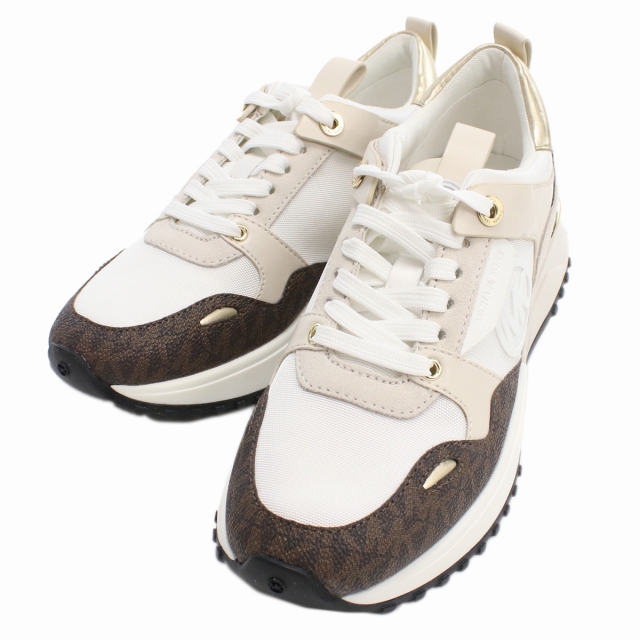 MICHAEL KORS スニーカー ホワイト/ブラウン MICHAEL KORS マイケルコース ブランド スニーカー レディース