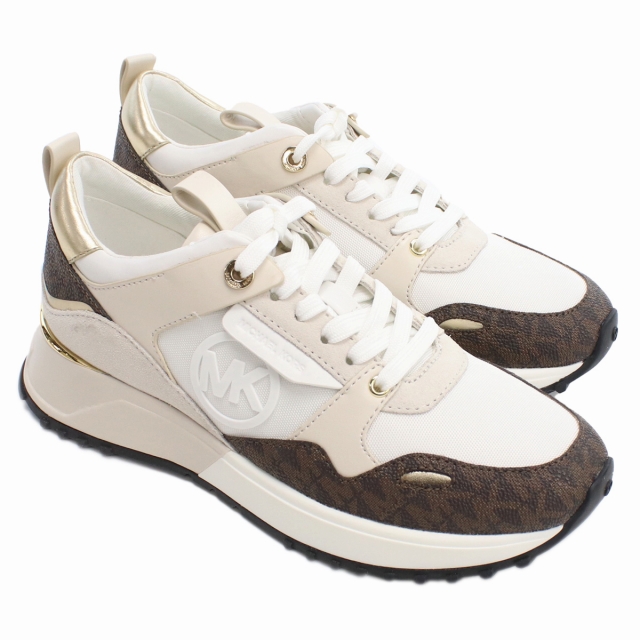 MICHAEL KORS スニーカー ホワイト/ブラウン MICHAEL KORS マイケルコース ブランド スニーカー レディース