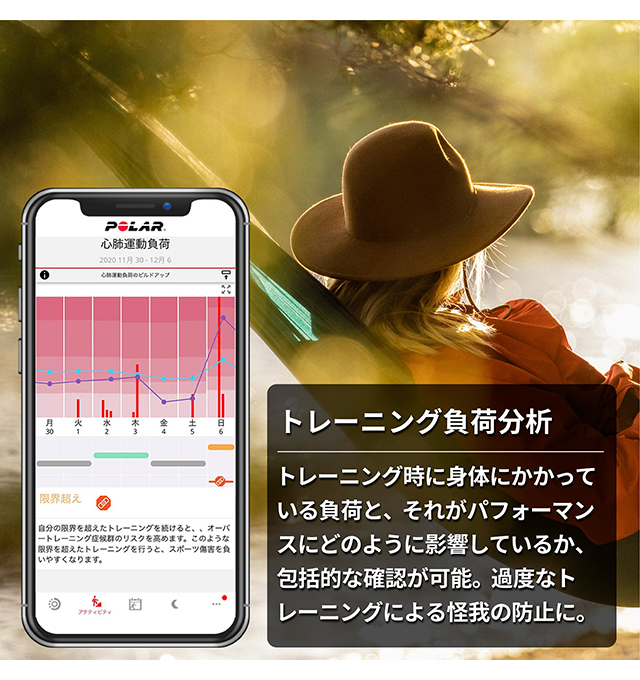 ポラール（POLAR） GRIT X PRO ブラック M L スマートウォッチ メンズ