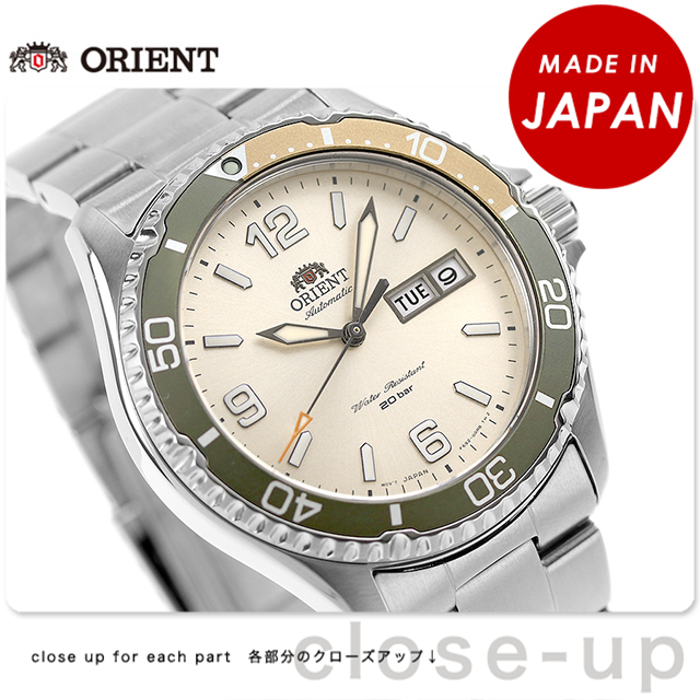 オリエント スポーツ オリエントマコ 自動巻き 腕時計 メンズ 数量限定モデル ORIENT RN-AA0821S アナログ ゴールド 日本製