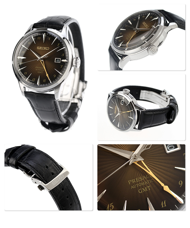 PRESAGE セイコー プレザージュ Cocktail Time GMT 自動巻き 腕時計