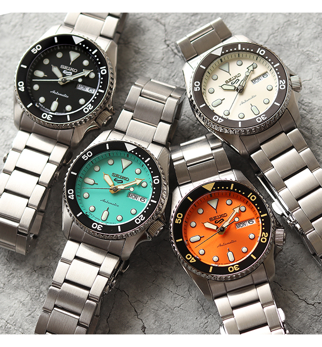 Sports Style セイコー5 スポーツ SKX 自動巻き 腕時計 ブランド
