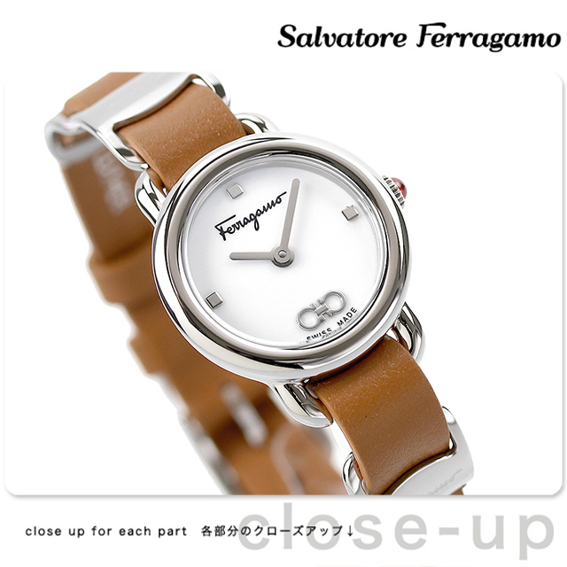 サルヴァトーレ フェラガモ バリナ 腕時計 レディース 革ベルト
