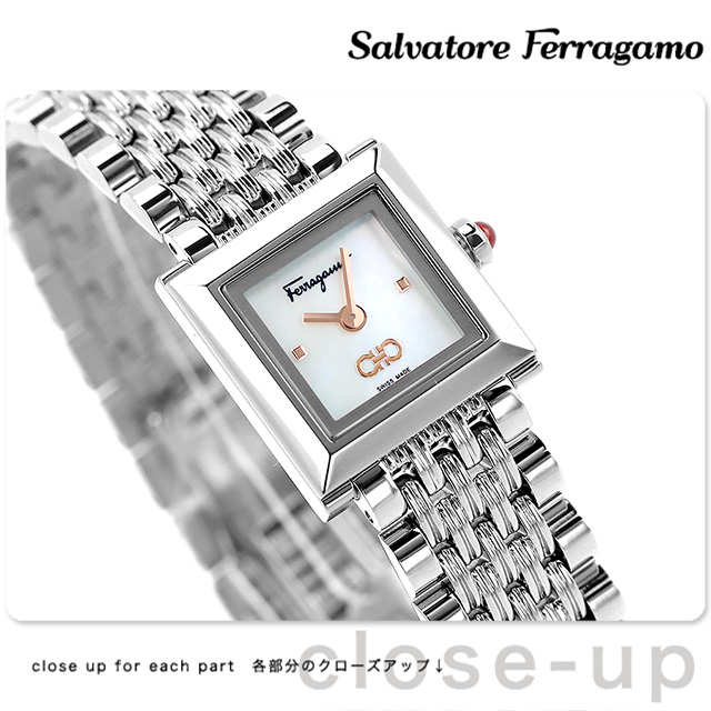 Salvatore Ferragamo レディース 腕時計 FERRAGAMO（フェラガモ） サルヴァトーレ スクエア クオーツ 腕時計