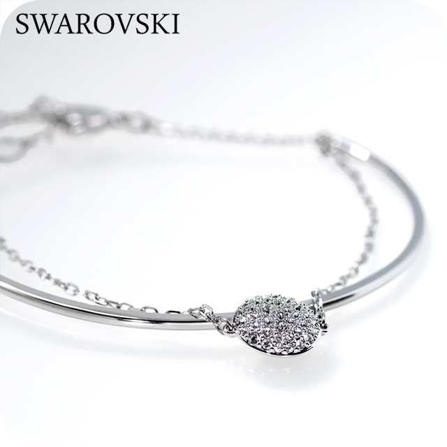 Swarovski シルバー クロスデザイン バングル SWAROVSKI（スワロフスキー） バングル レディース ブランド SWAROVSKI