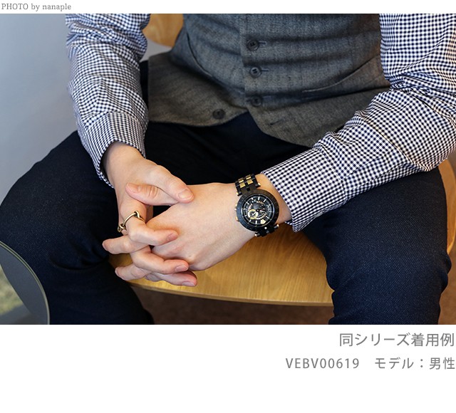 ヴェルサーチ 時計 メンズ 腕時計 Vレース デュアルタイム 46mm ...