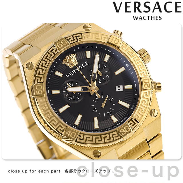 VERSACE ヴェルサーチ スポーティー グレカ クオーツ 腕時計