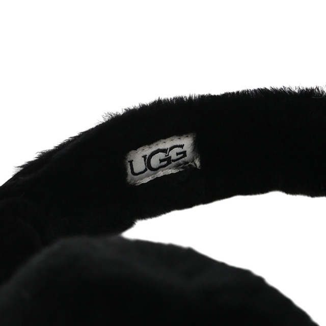 アグ UGG Sheepskin Embroidery Earmuff イヤーマフ 耳当て 20955-BLK