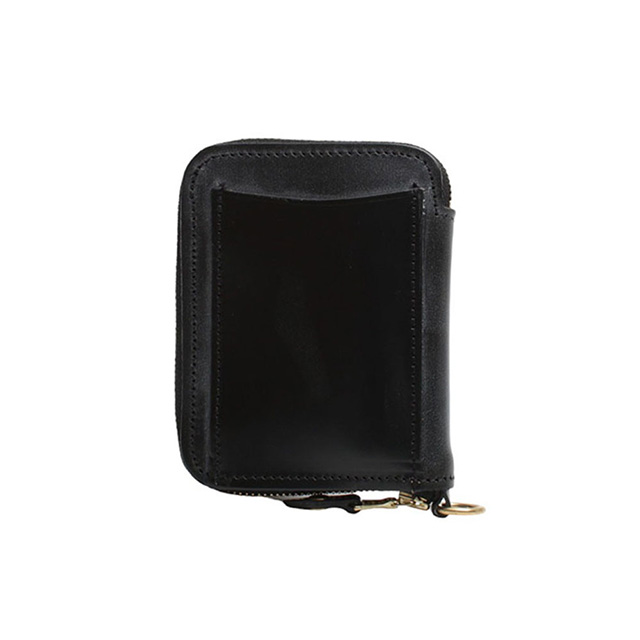 グレンロイヤル (GLEN) コンパクト折り財布(ブラック) GLENROYAL（グレンロイヤル） GLENROYAL ZIP AROUND SMALL WALLET 二