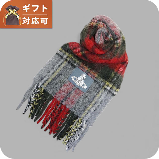 ヴィヴィアンウエストウッド マフラー 8103014F-W01BM-J401 ヴィヴィアンウエストウッド VIVIENNE WESTWOOD CHUNKY TARTAN