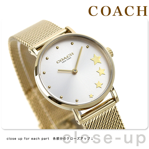 COACH コーチ 時計 ペリー 28mm 星 クオーツ レディース 腕時計